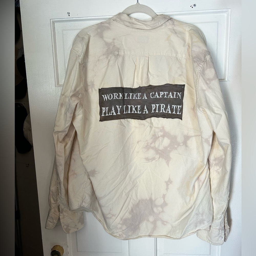 XL hand-made beach cover up shirt